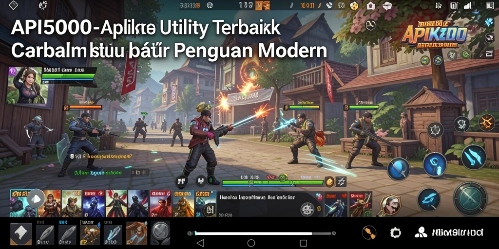 Tampilan utama API5000 dengan antarmuka yang sederhana dan fungsional.