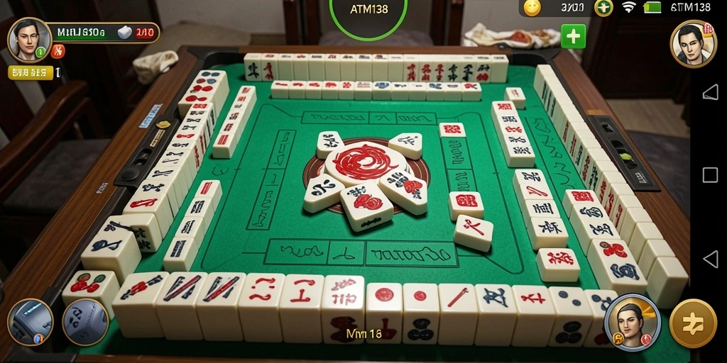 Screenshot gameplay <strong>ATM138</strong> yang menunjukkan keseruan bermain Mahjong.