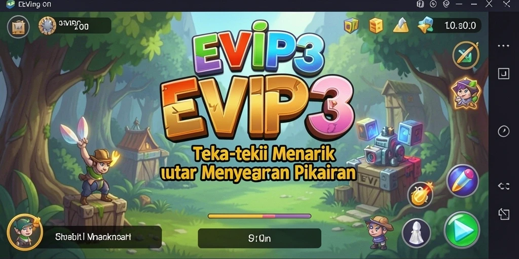 Tampilan gameplay seru dari EVIP3 yang menantang pikiran.