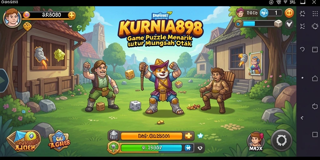 Tampilan menarik permainan Puzzle KURNIA898 yang seru.