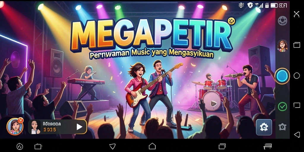 Tampilan gameplay MEGAPETIR yang seru dan interaktif.