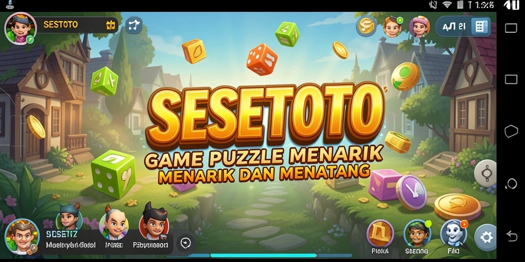 Tangkapan layar SESETOTO menampilkan gameplay puzzle yang menarik dan menantang.